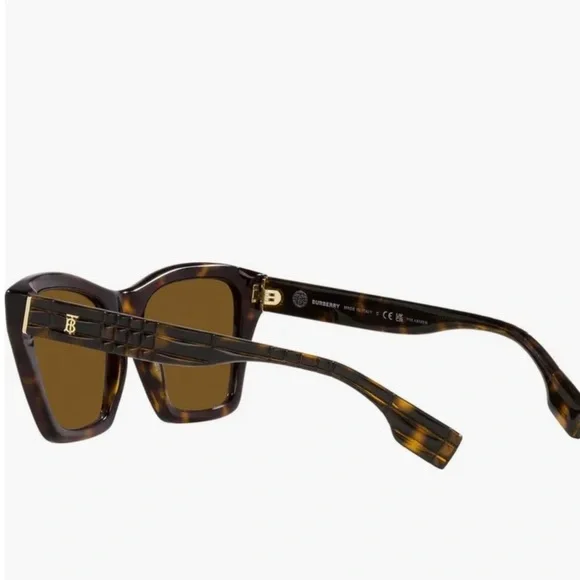 Burberry Brown Tortoise Sunglasses - Picture 7 of 7